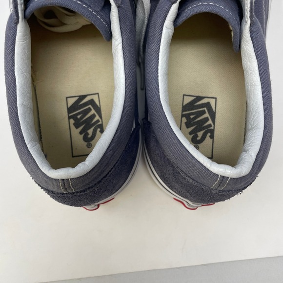 Vans Old Skool Men's Size 9.5 Low Top Slate Gray Sneakers Canvas Suede Shoes - Picture 6 of 8